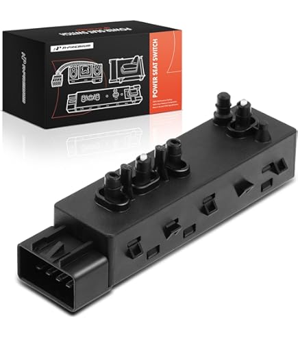 8-Way Front Left Driver Side Power Seat Switch Compatible With 1999-2007 Cadillac Escalade Chevy Avalanche Silverado Suburban Tahoe GMC Sierra Yukon H2 Seat Control Switch Replaces 901-202 12450166