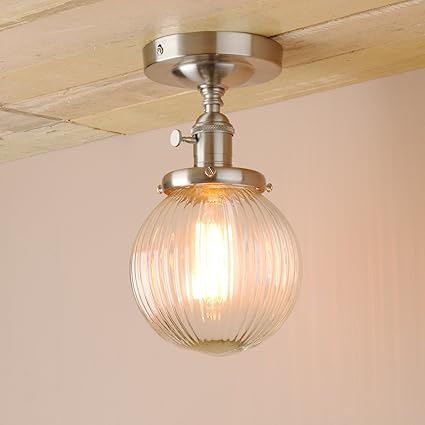 Pathson Industrial Modern Vintage Retro Flush Mount Ceiling