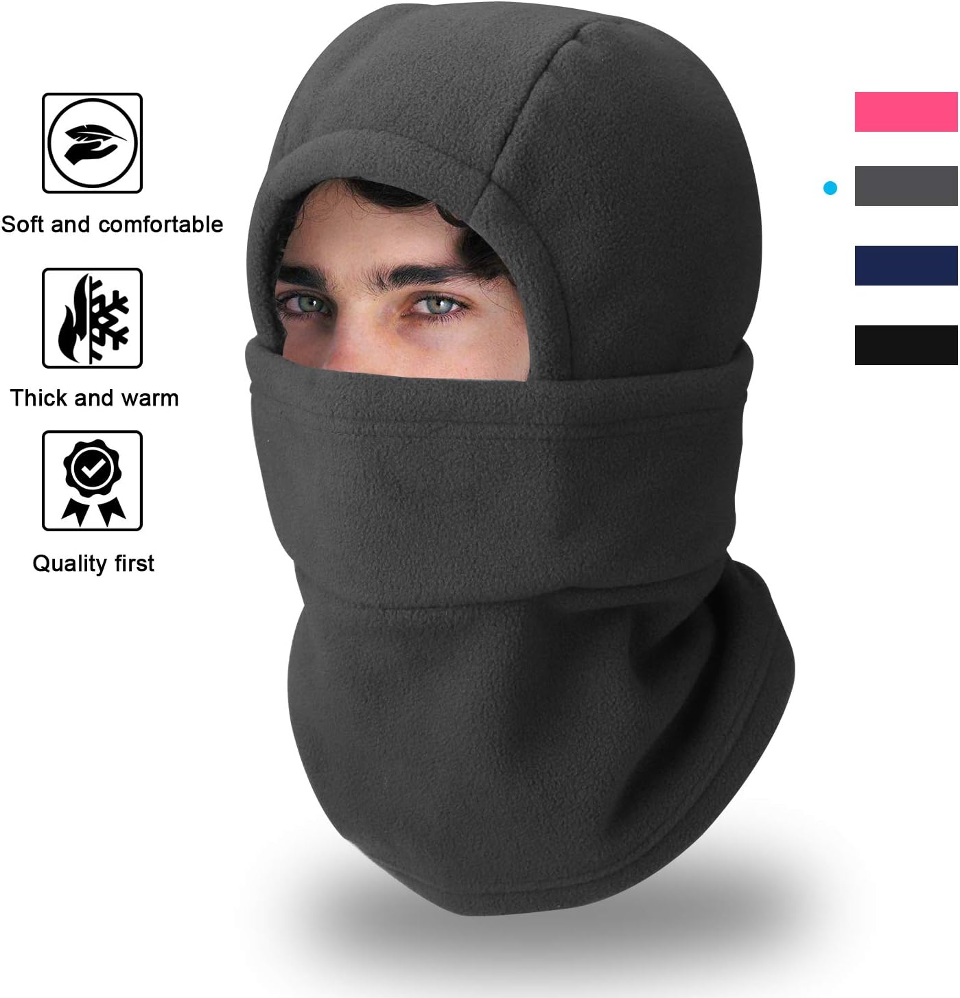 Gackoko Balaclava Mask-Anti Dust Mask-Plus Protect Keep Safety for Kids Hood-Mask Neck Lengthen