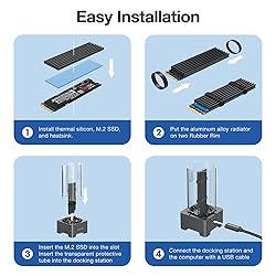 GRAUGEAR M.2 NVMe SATA SSD Enclosure Docking