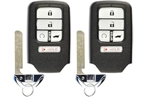 KeylessOption 2x Remote Start 5btn Suv Key Fob for Honda Pilot Elite Touring Passport (KR5V44, KR5T44, 72147-TG7-AA1)