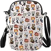 WUSUANED Killer Cat Crossbody Bag Horrible Movie Fan Gift Horror Killer Shoulder Bag