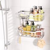 HapiRm Shower Caddy 11 Hooks Stainless Steel No Drill Adhesive Rustproof view 4