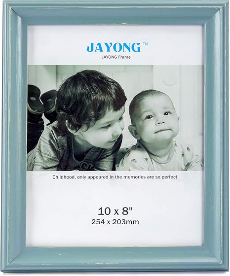 Amazon Com Picture Frame 8x10 Blue Made Of Solid Wood And High Tempered Glass Elegant Tabletop Photo Display 8x10 Wall Frame Turquoise