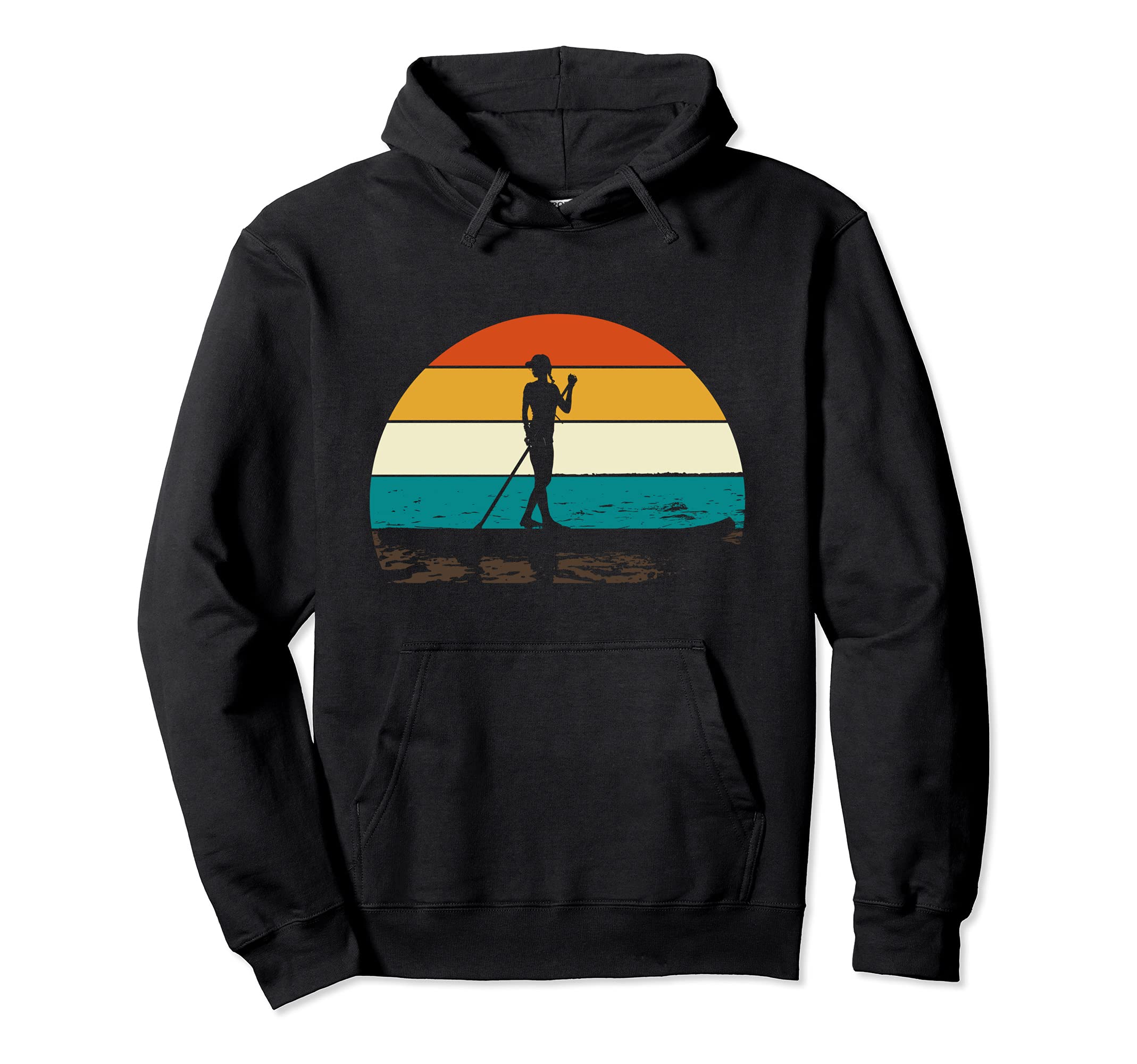 Retro Stand Up Paddling Paddleboarder SUP Stand Up Paddling Pullover Hoodie
