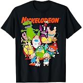 Nickelodeon Group Shot All Retro 90s Characters T Shirts for Men and Women Tees