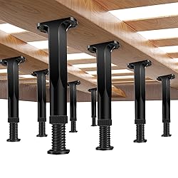 8 PCS Adjustable Height Bed Frame Support Legs
