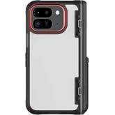Ghostek Covert Clear Pixel 9 Pro Fold Case with Built-in Kickstand and Full Hinge Protection Shockproof Protective Phone Cover Designed for 2024 Google Pixel 9 Pro Fold (8") (Smoke)