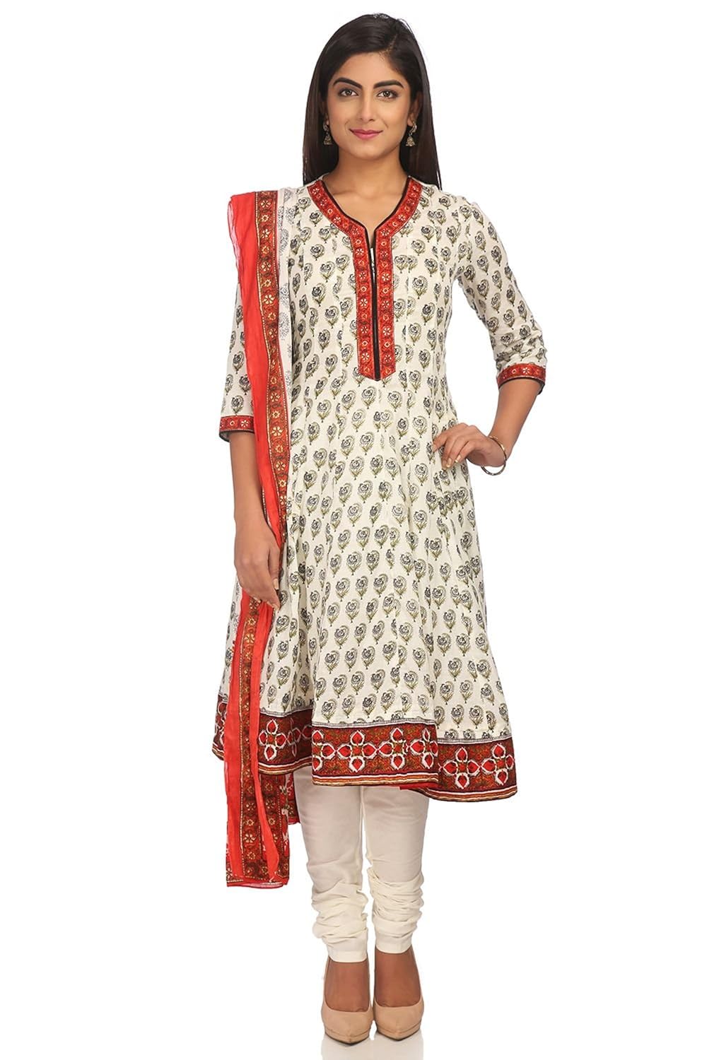 biba women's anarkali salwar suit