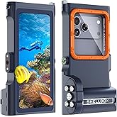 Beasyjoy Waterproof Phone Case, Underwater Snorkeling Diving Case for iPhone 16/15/14/13/12 Pro Max Samsung Galaxy S25/S24/S23 Ultra, Professional Scuba Dive Housing for Underwater Photo & Video, Blue