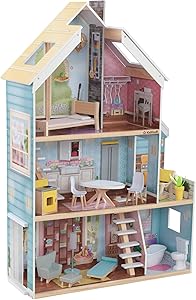 KidKraft Zoey Magic Lights & Sounds Dollhouse with Ez Kraft Assembly, Multi