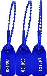 cocolele 100x Dark Blue Tamper Seals Zip Ties Fire Extinguisher Security Tags view 3