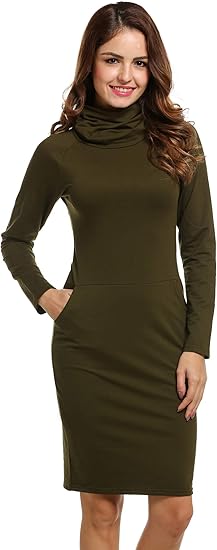 dark green bodycon dress