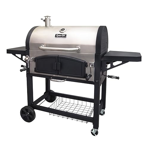 10. Dyna-Glo DGN576SNC-D Dual Zone Premium Charcoal Grill