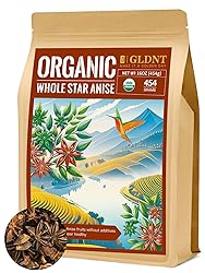 GLDNT Organic Star Anise, Whole Organic Star Anise