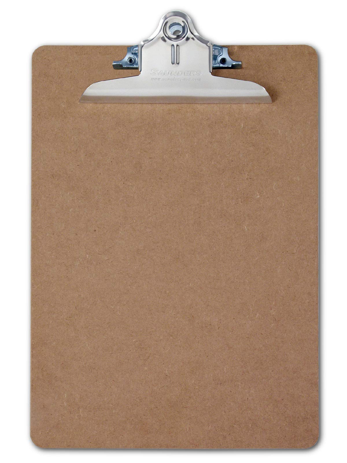 Läufer 05612 Hardboard Clipboard, US Letter Size, Extra Strong Clamp, Writing Board Made of Wood Fibre, Brown