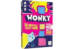 Wonky: The Unstable Party Game, an Abstract Strategy and Dexterity Wooden Block Stacking Game for All Ages, Tower Balancing G