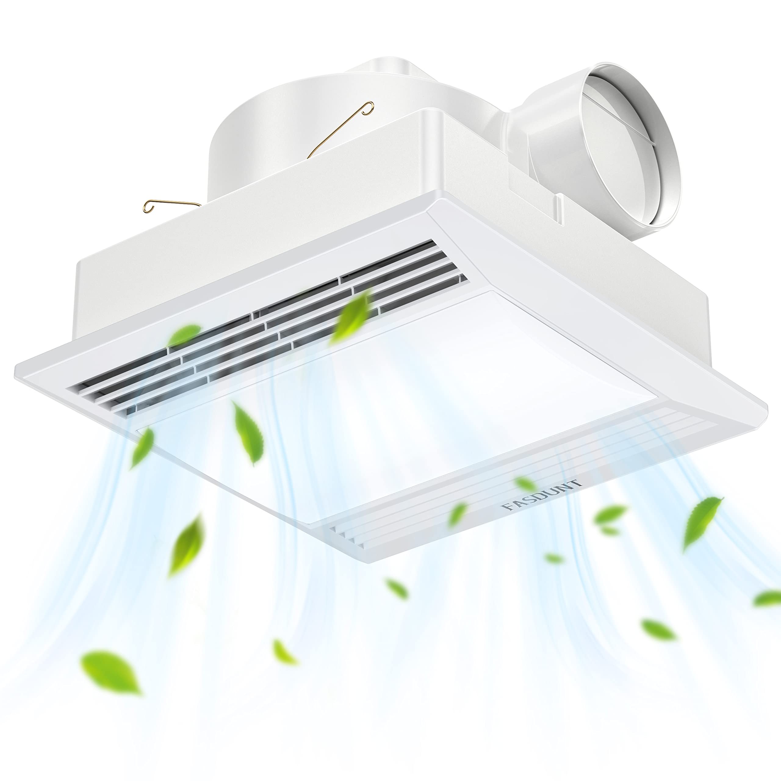 Photo 1 of **MAJOR DAMAGE**
FASDUNT Bathroom Exhaust Fan with Light - Ultra Quiet 1.0 Sones, 110 CFM Bathroom Ceiling Vent Fan with LED Light Combo, Fits for Home Bath Office Hotel, Easy Installation