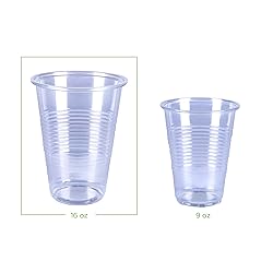 Amazon Basics Disposable Clear Plastic