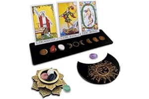 Knana Tarot Card Holder Stand Set - Tarot Card Accessories and Divination Tools - Tarot Gifts for Women - 3 Card Tarot Holder Display - 10pcs