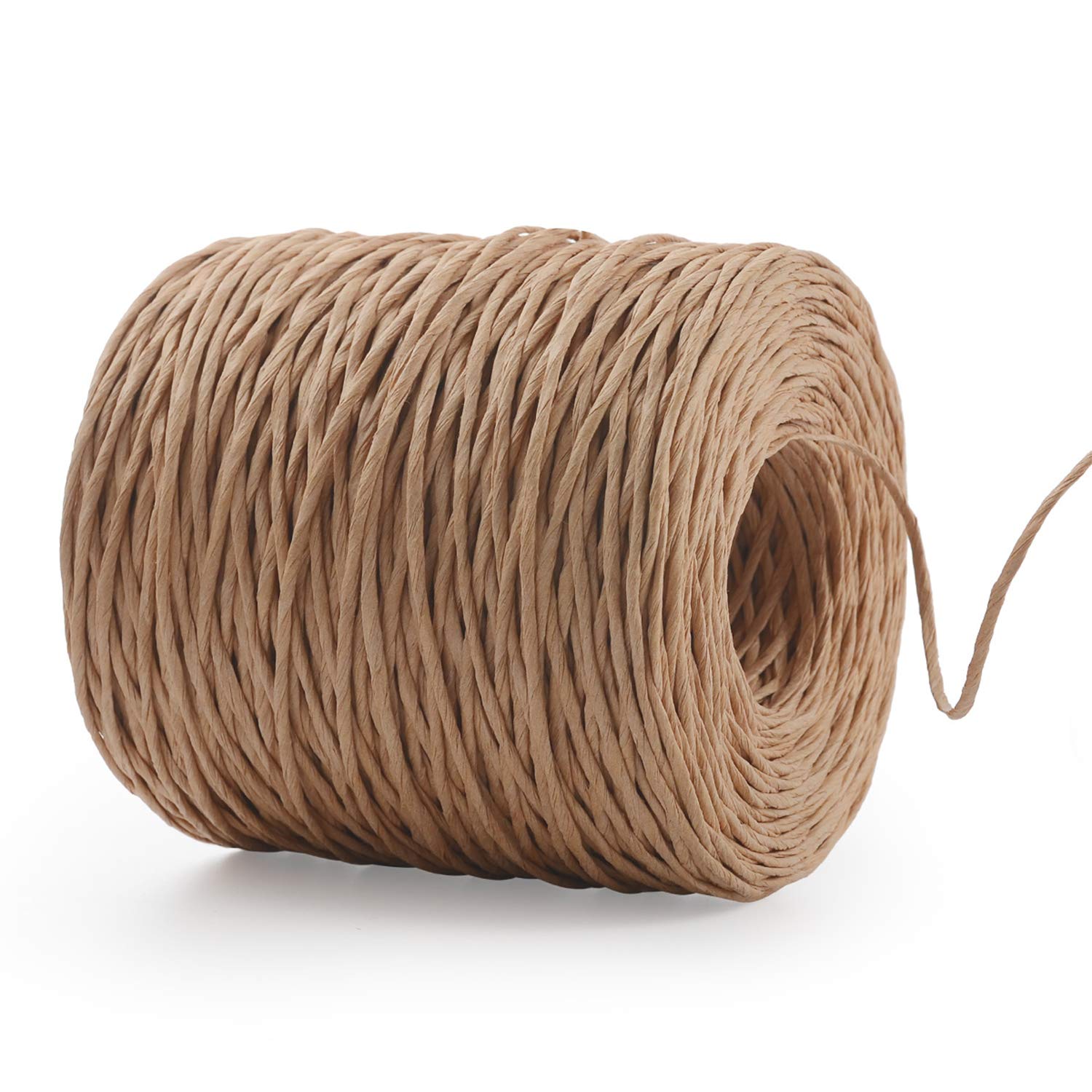 Herefun Natural Paper Cord, 200M x 2mm Iron Craft Wire