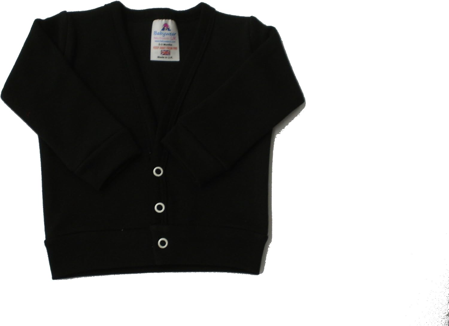 newborn black cardigan