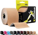 SPORTTAPE Kinesiology Tape 5cm x 5m Beige Water Resistant Hypoallergenic