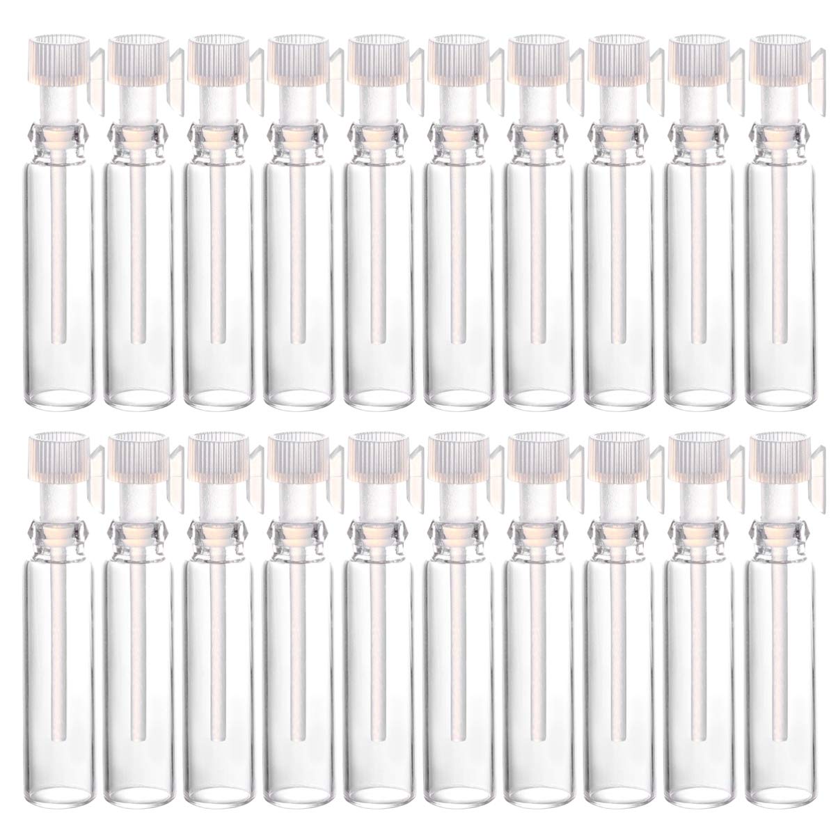 Healifty Dropper Bottles Refillable Perfume Sample Bottles 1Ml Portable Empty Fragrance Containers for Travel and Home Use