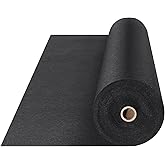 VEVOR 6FTx100FT Non-Woven Geotextile Heavy Duty 8oz Driveway Underlayment for Gravel, Ground Cover, Garden Weed Barrier, Drainage Fabric, Landscaping, Black