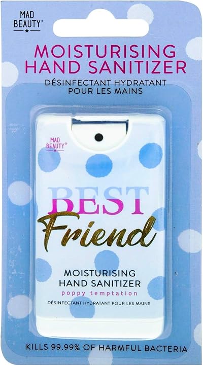 MAD Beauty Best Friend Moisturising Hand Sanitizer Spray Poppy Temptation