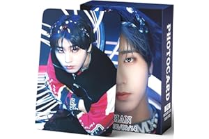 YUTO Stray Kids Photocards 127 PCS Stray Kids Hollow Photo Cards Stray Kids Dominate World Tour Photocards lomo Card Gift Lomo Cards Merch for Stray Kids Boys and Girls (Han)