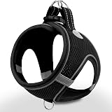 Joytale Step in Dog Harness Soft Mesh Reflective Breathable Easy Walk S Black