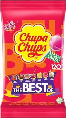 The Best Of, Lollipop, Gusto Frutti Assortiti, Busta da 120 Lecca Lecca, Ottime da condividere con Amici, Regalo Fine Festa