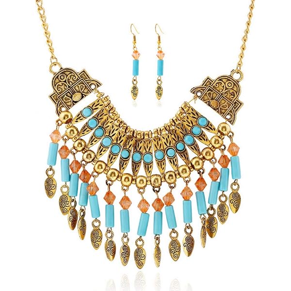 Collana Collare Egizio Cleopatra &ndash; Accessorio Costume Halloween, Stile 2 Medio