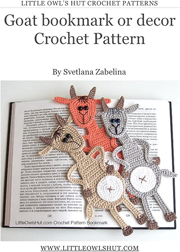 Download Goat bookmark or decor Crochet Pattern Amigurumi (LittleOwlsHut) (Crochet bookmark Book 14) (English Edition) PDF