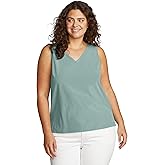 Eddie Bauer Women's Plus Departure Vneck Tank Solid