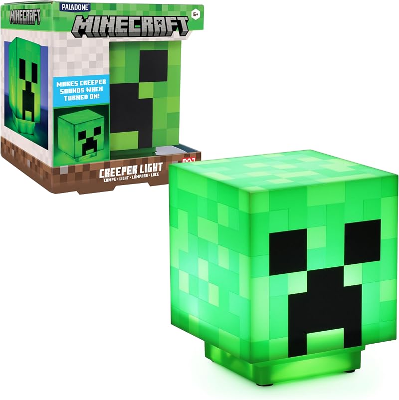 Paladone Minecraft Creeper Light with Official Creeper Sounds