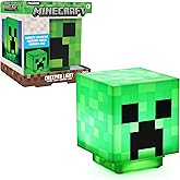 Paladone Minecraft Creeper Desk Light with Official Creeper Sounds, Handheld Night Light for Kids Room or Gamer D&eacute;cor - Licensed Minecraft Gifts