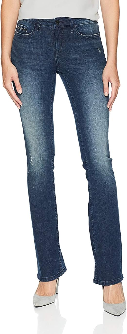 Calvin Klein Jeans Women's Modern Bootcut Denim, Sand Cyclone, 33x32