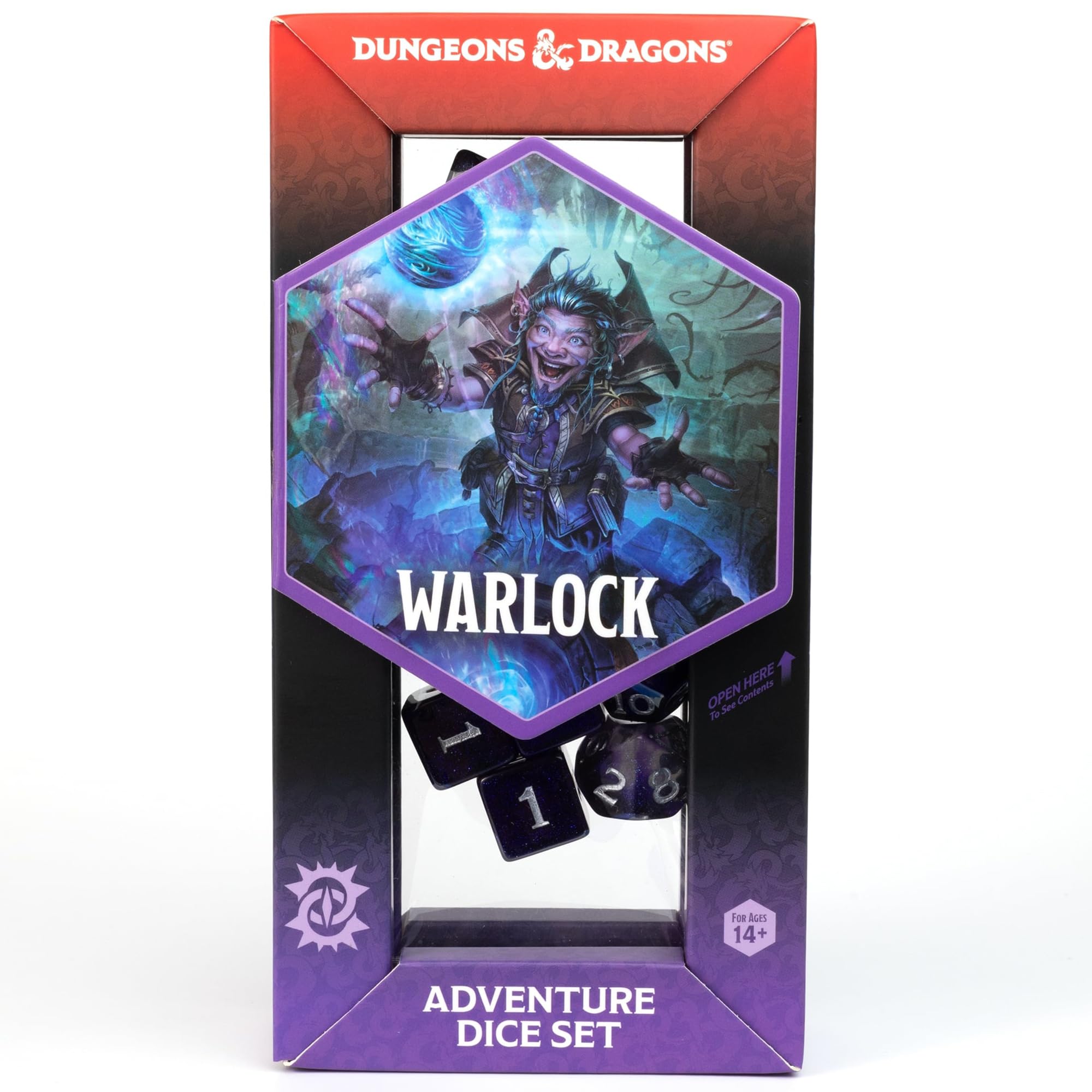 D&D Adventure Dice (Warlock Class: Red)