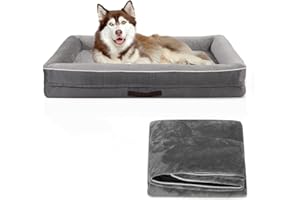 Upvilla Replacement Dog Bed Cover (Gray, 137L x 91W x 19H cm)