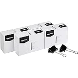 AmazonBasics Binder Paper Clip, Large, 12 Clips per Box, 4-Pack