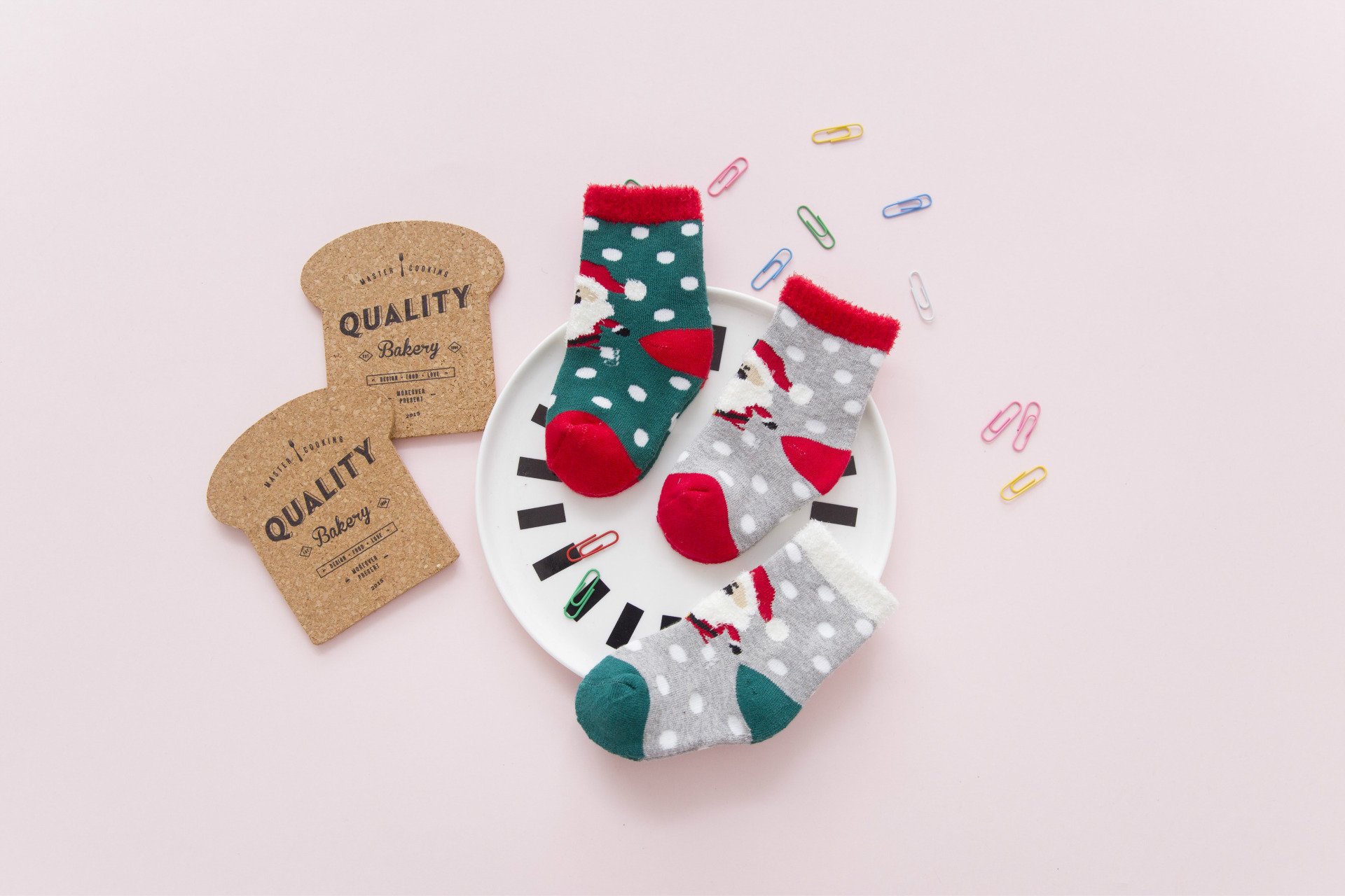 Organic Baby Socks Baby Boy Athletic Socks 0-12 Months Christmas Socks 6 Pairs