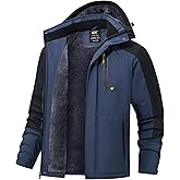 QPNGRP Mens Waterproof Ski Snowboard Jacket Winter Windproof Snow Coat