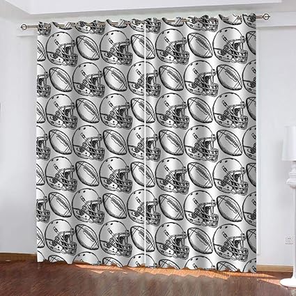 Qvvsovs® Verdunkelungsvorhänge Für Windows Cartoon Schwarzweiss
