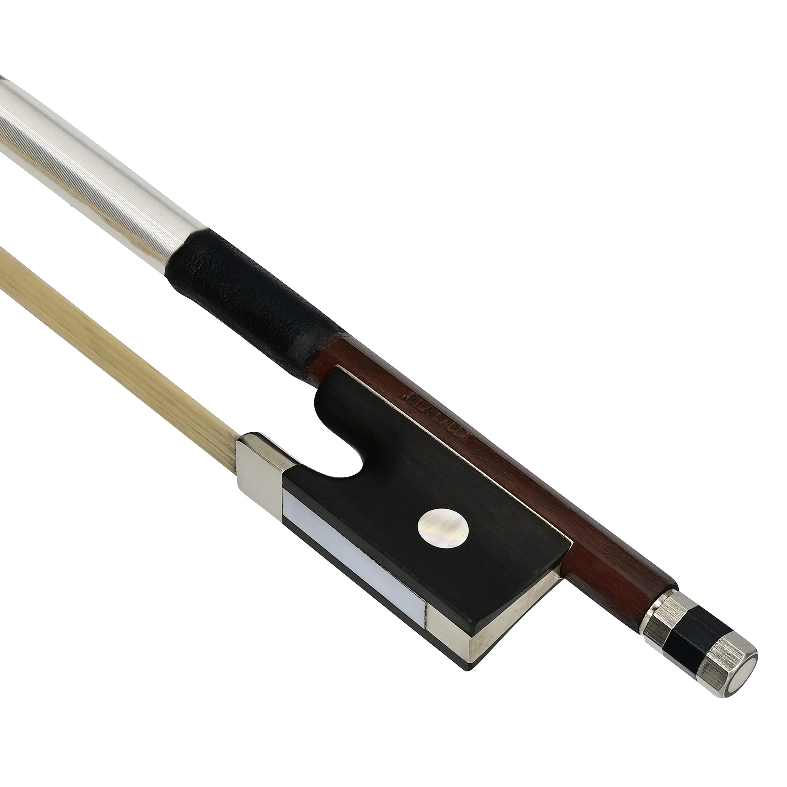 J. LaSalle LB-15 Premium Deluxe Student Series Brazilwood Violin Bow, 1/4 Size