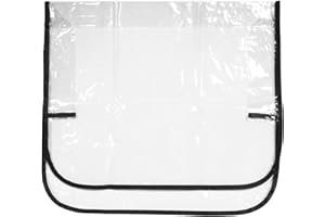 VILLCASE Salon Chair Back Cover Protector, Black PVC Dustproof Barber Chair Cover for Shampoo Hairstyle,