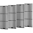 Criditpid Grill Grates for Char Griller 5050, 3001, 2121, 5650, 5072, 2123, 2828, 3072, 3030, 3008, 4000, 19 3/4" Cast Iron Cooking Grate Replacement Parts for Chargriller 5050, King Griller, 4-Pack