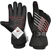 MOREOK Winter Gloves for Men/Women -10°F 3M Thinsulate Warm Touch Screen Snow Ski Bicycle Bike Gloves for Driving/Cycling/Running/Hiking