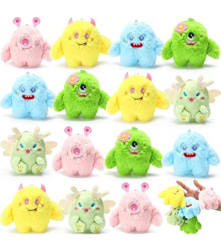 Amazon.com: Fun Express Monsters Plush (1 Dozen) Party Favors, Halloween  and Toy Crane Fillers : Toys & Games